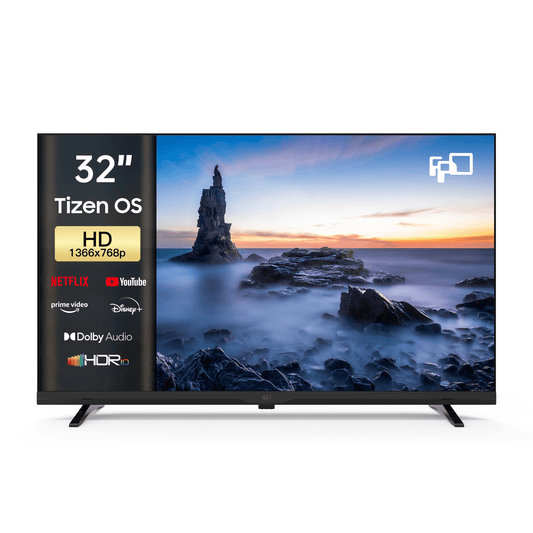 FPD 32 Inch Smart TV with Tizen OS - HD display with Netflix, YouTube, and Dolby Audio