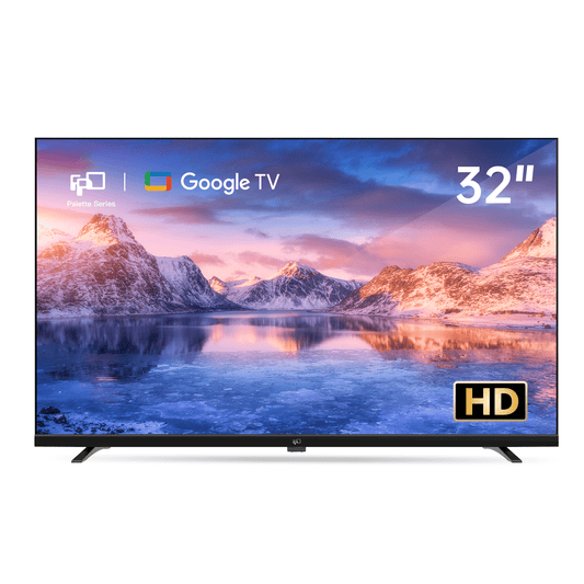 FPD 32 inch Smart TV with Google TV, frameless design, 720p HD resolution