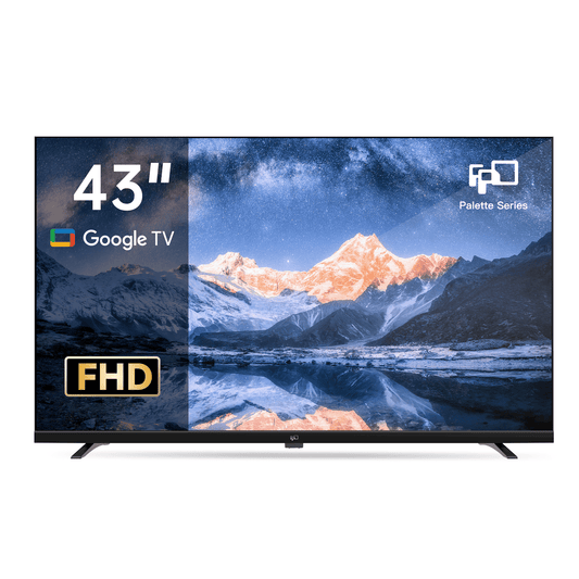 FPD 43 inch Palette Series Google TV with FHD resolution, frameless design.