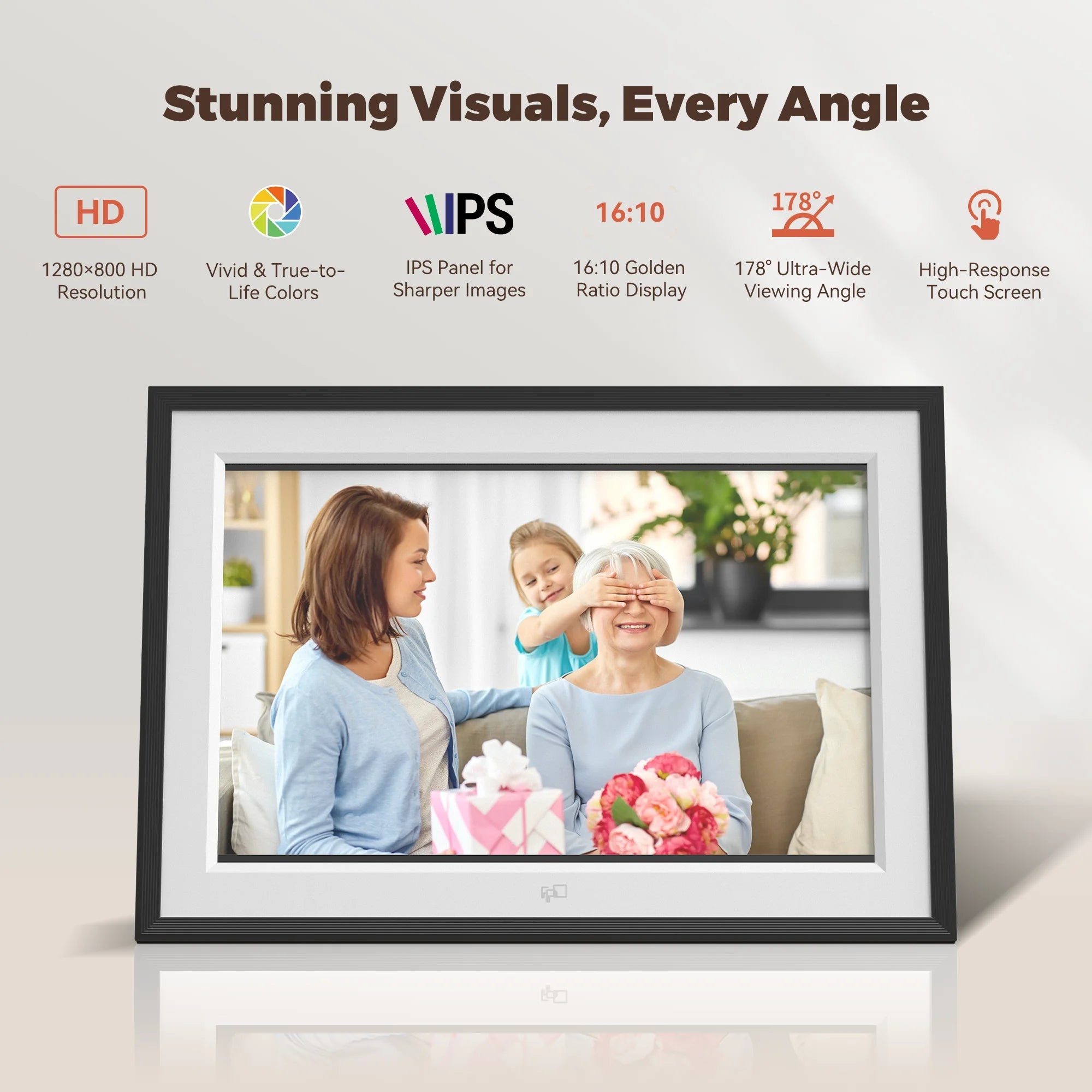 10.1 - Inch Frameo WiFi Digital Photo Frame - FPD