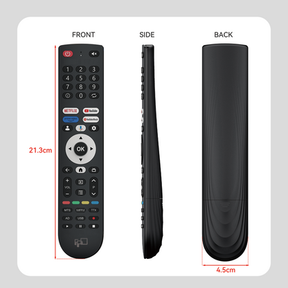 Replacement Remote Control for FPD 43-inch Smart TV Google TV