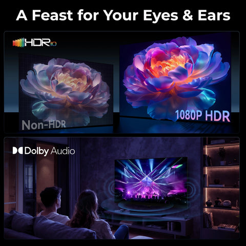 FPD 40 Inch Smart TV 1080p Full HD Powered by Tizen OS Compatible with Dolby Audio, HDR 10, HDMI, Voice Control, WiFi, Bluetooth, Built - in Google Cast, Flat Screen Television - FPD