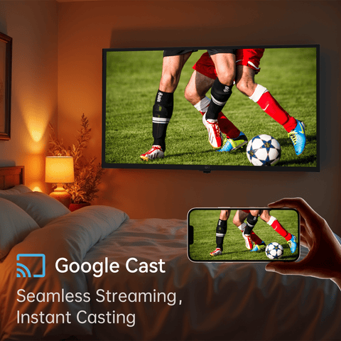 FPD 43 Inch Smart TV Android TV Full HD 1080p LED TV Frame Flat Screen Television with Google Cast Streaming Live Ultra Thin Android TV, Bluetooth,Hdmi,WiFi - FPD