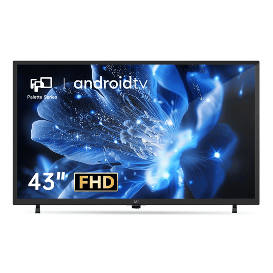 FPD 43 Inch Smart TV Android TV Full HD 1080p LED TV Frame Flat Screen Television with Google Cast Streaming Live Ultra Thin Android TV, Bluetooth,Hdmi,WiFi - FPD