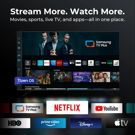 FPD 50-inch Tizen TV streaming apps and entertainment