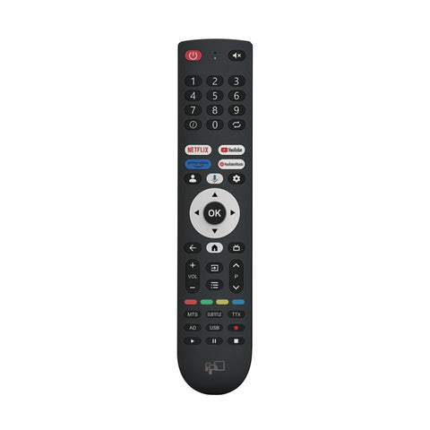 FPD Google TV Replacement Remote Control with Netflix, YouTube shortcut keys, and voice control.