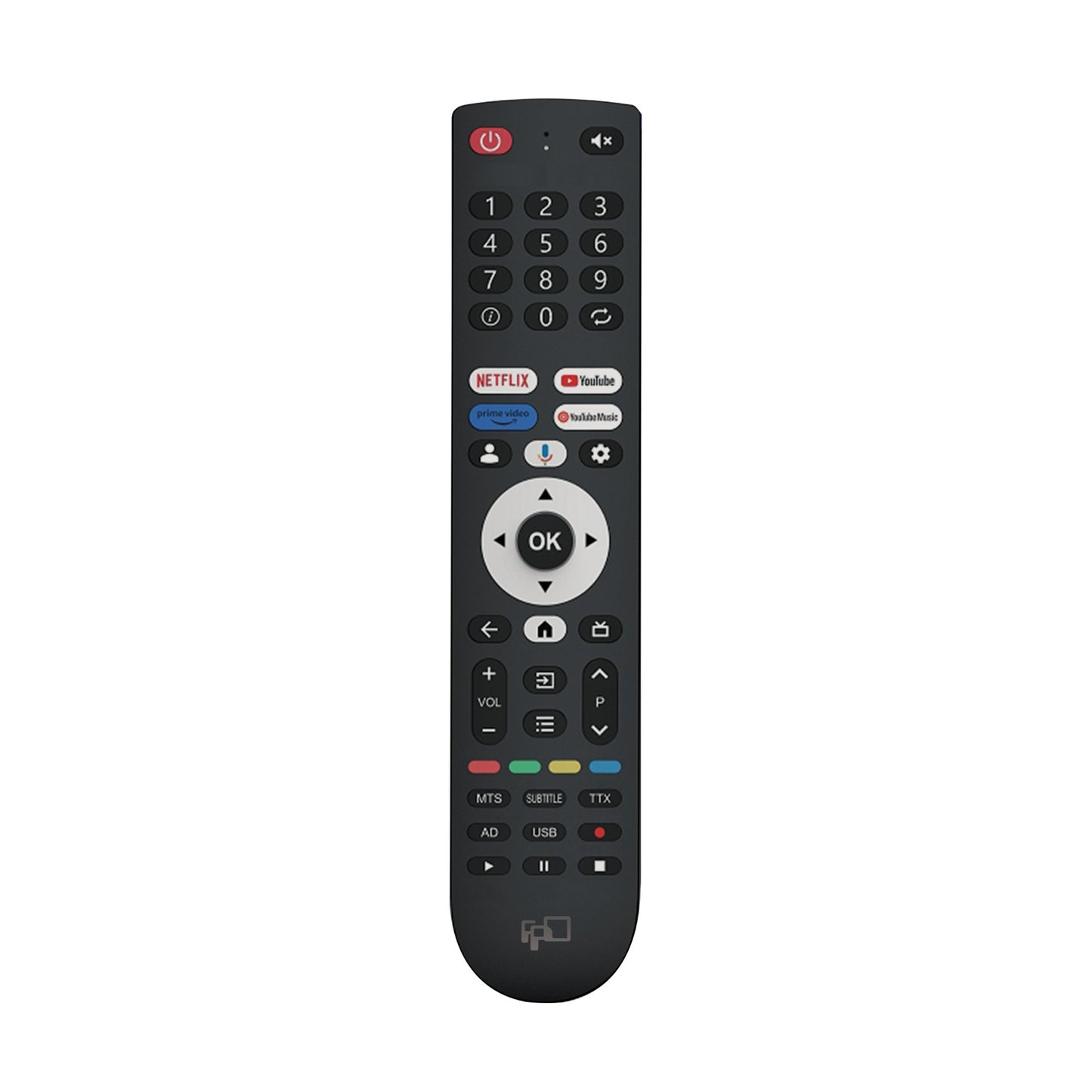 Replacement Remote Control for FPD 43 - inch Smart TV Google TV - FPD