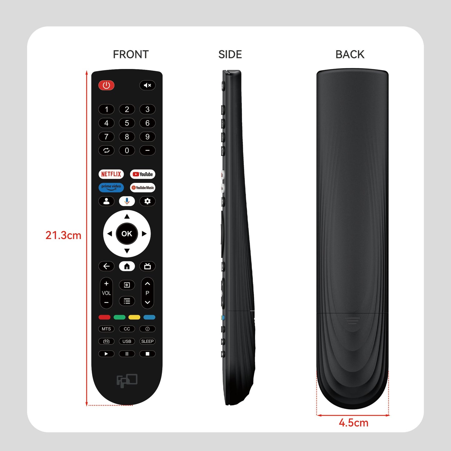 Replacement Remote Control for FPD 55 - inch Canvas Series Google TV - FPD